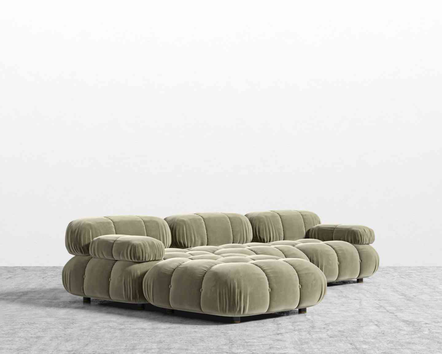 Maven Chaise Lounge Olive Patina