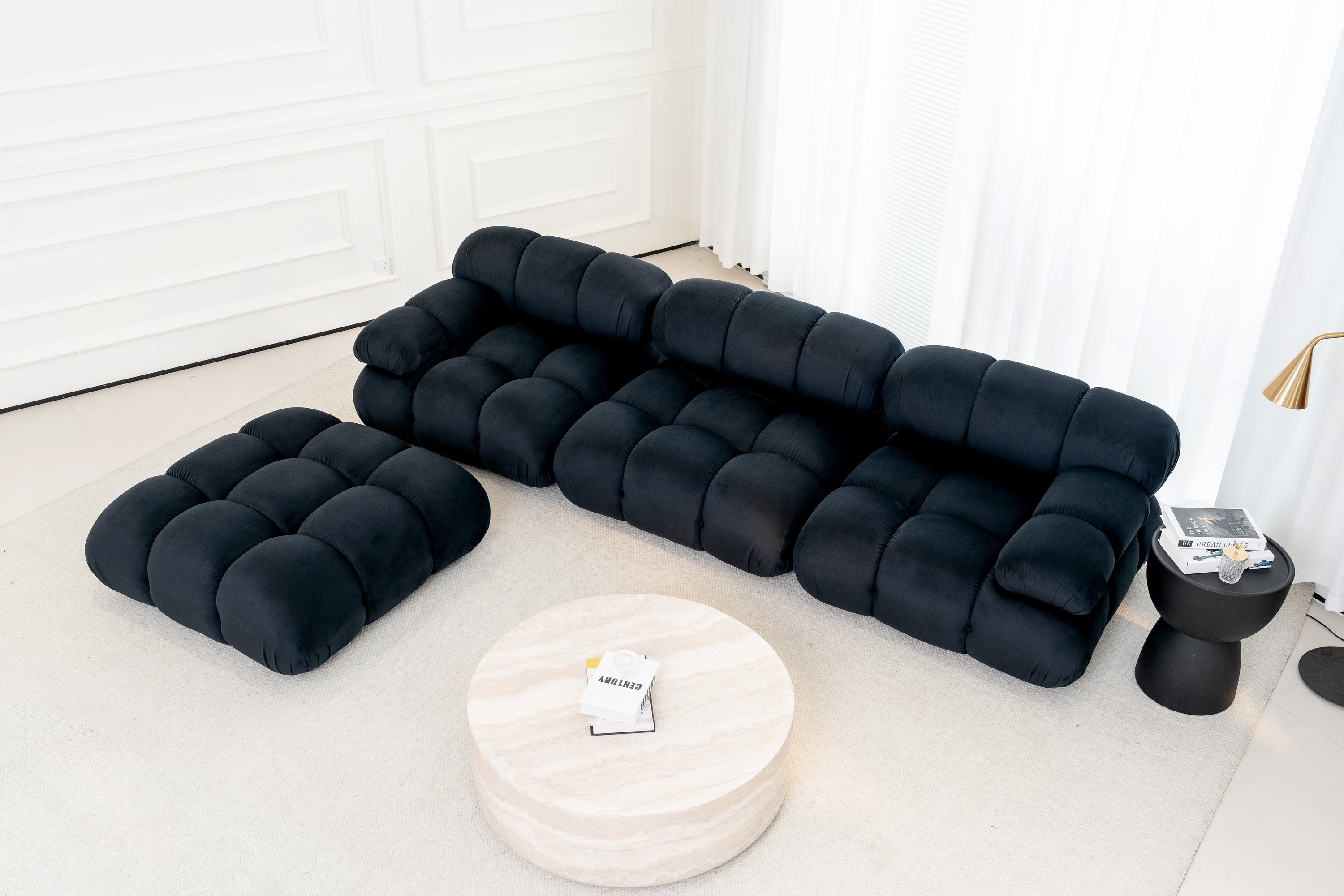 Maven Chaise Lounge Noir