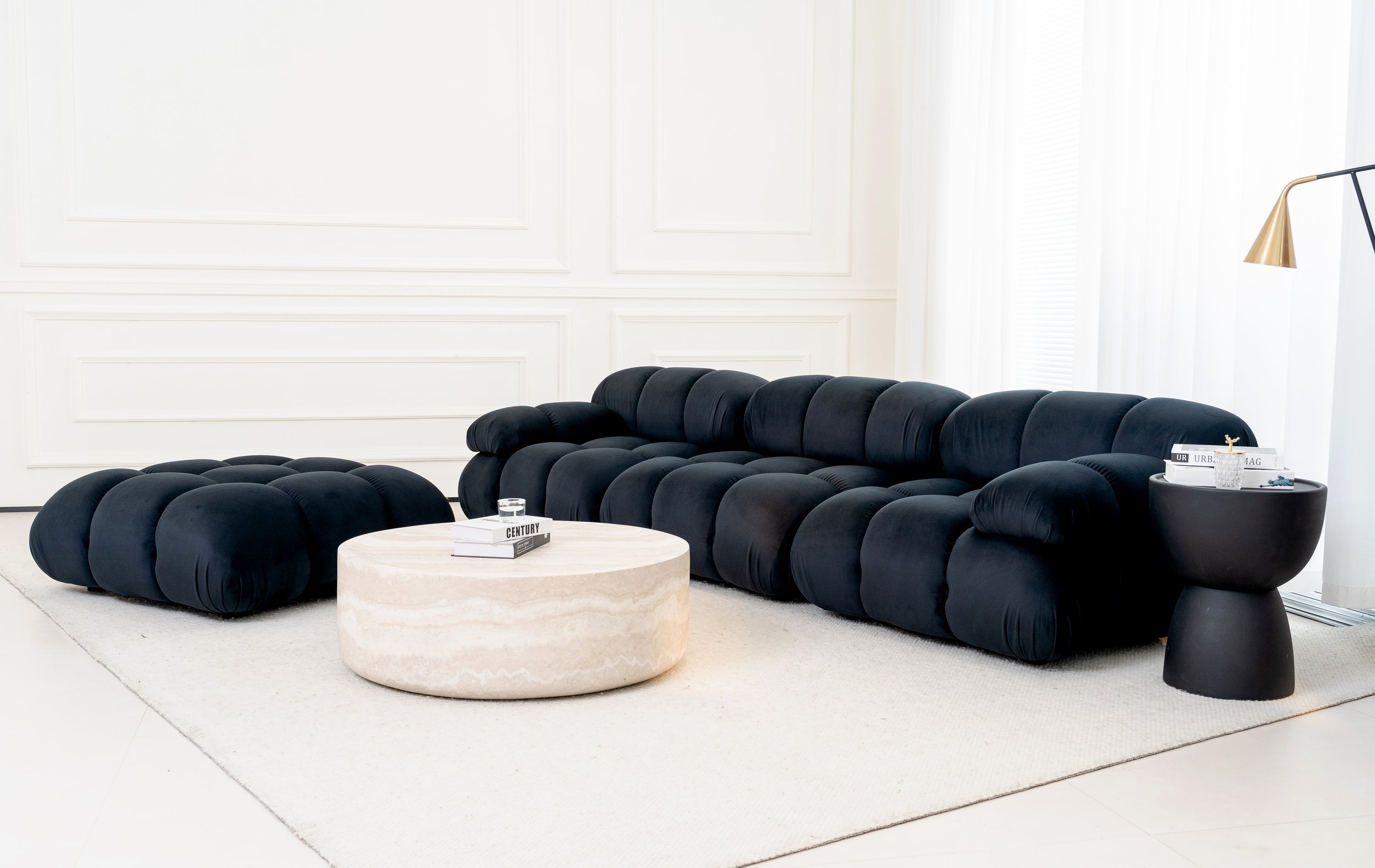 Maven Chaise Lounge Noir